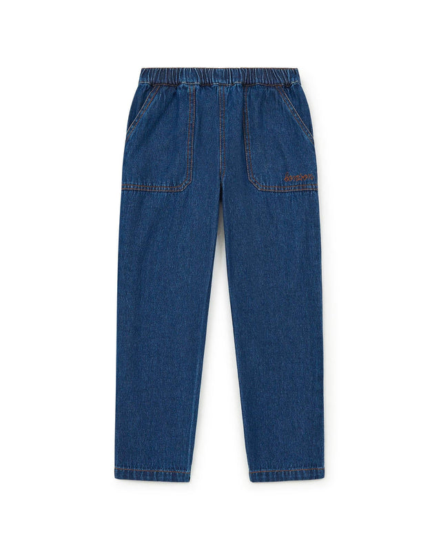 Pantalon - Batcha bleu en denim brut - Image principale