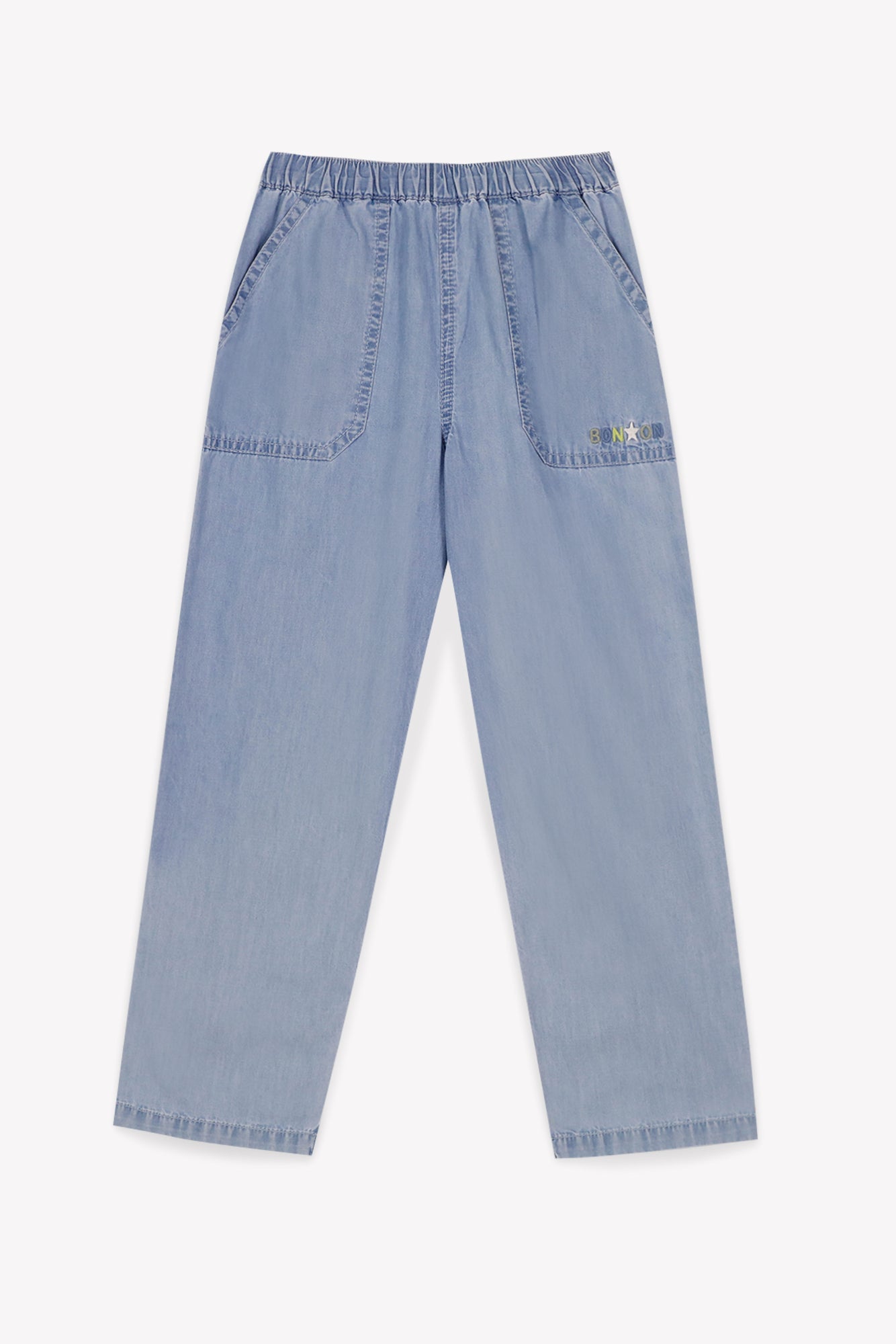 Trousers - Batcha Blue Cotton Chambray