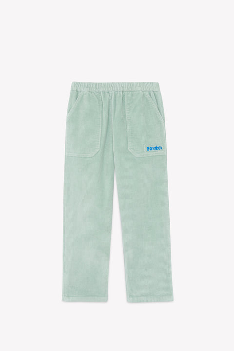 Pantalon - Batcha en velours vert clair - Image principale