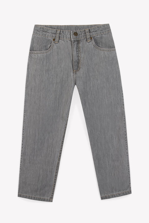 Pantalon - Daddy chambray gris - Image principale