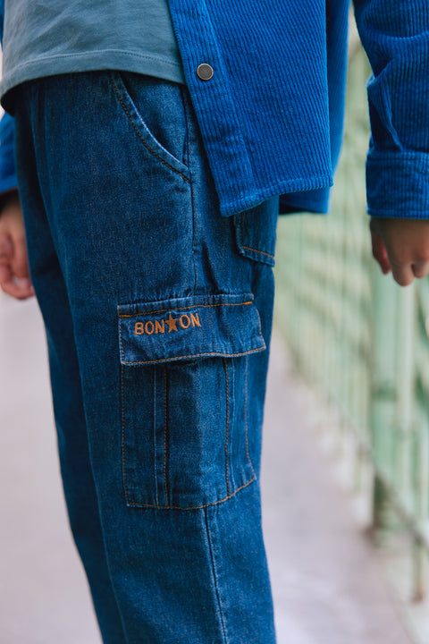 Pantalon - Fraggle chambray bleu - Image principale