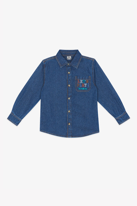 Chemise - Chambray bleu - Image principale