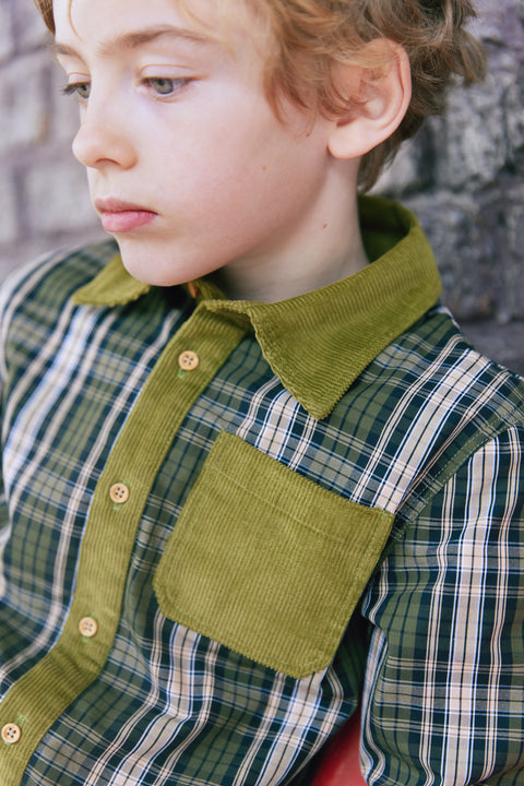 Chemise - Carreaux Kaki - Image principale