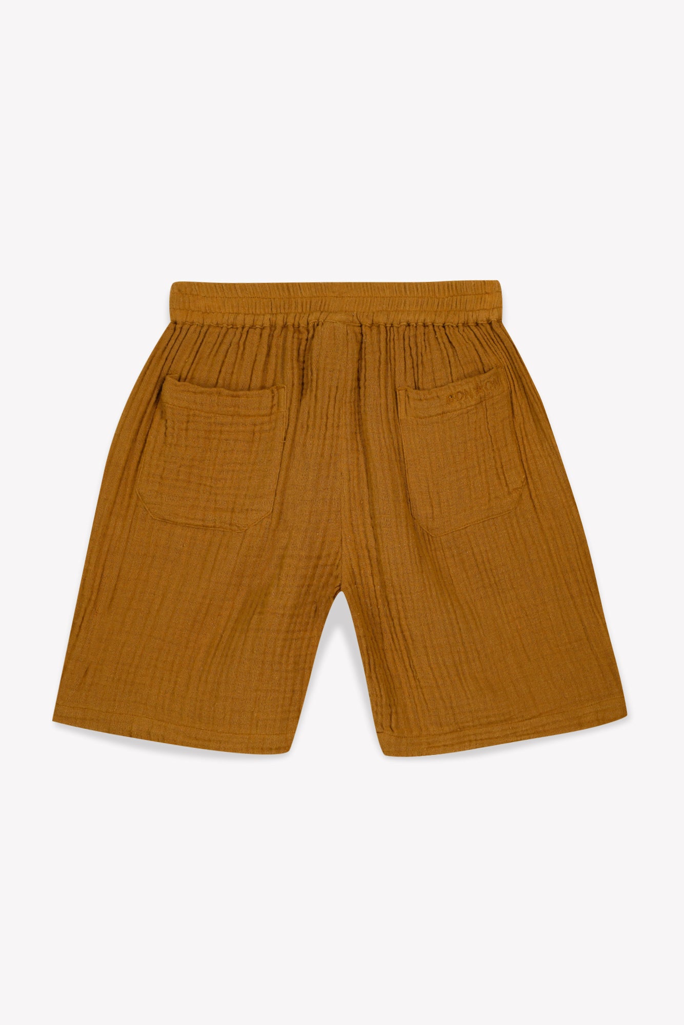 Short - Rambo marron double gaze de coton organique