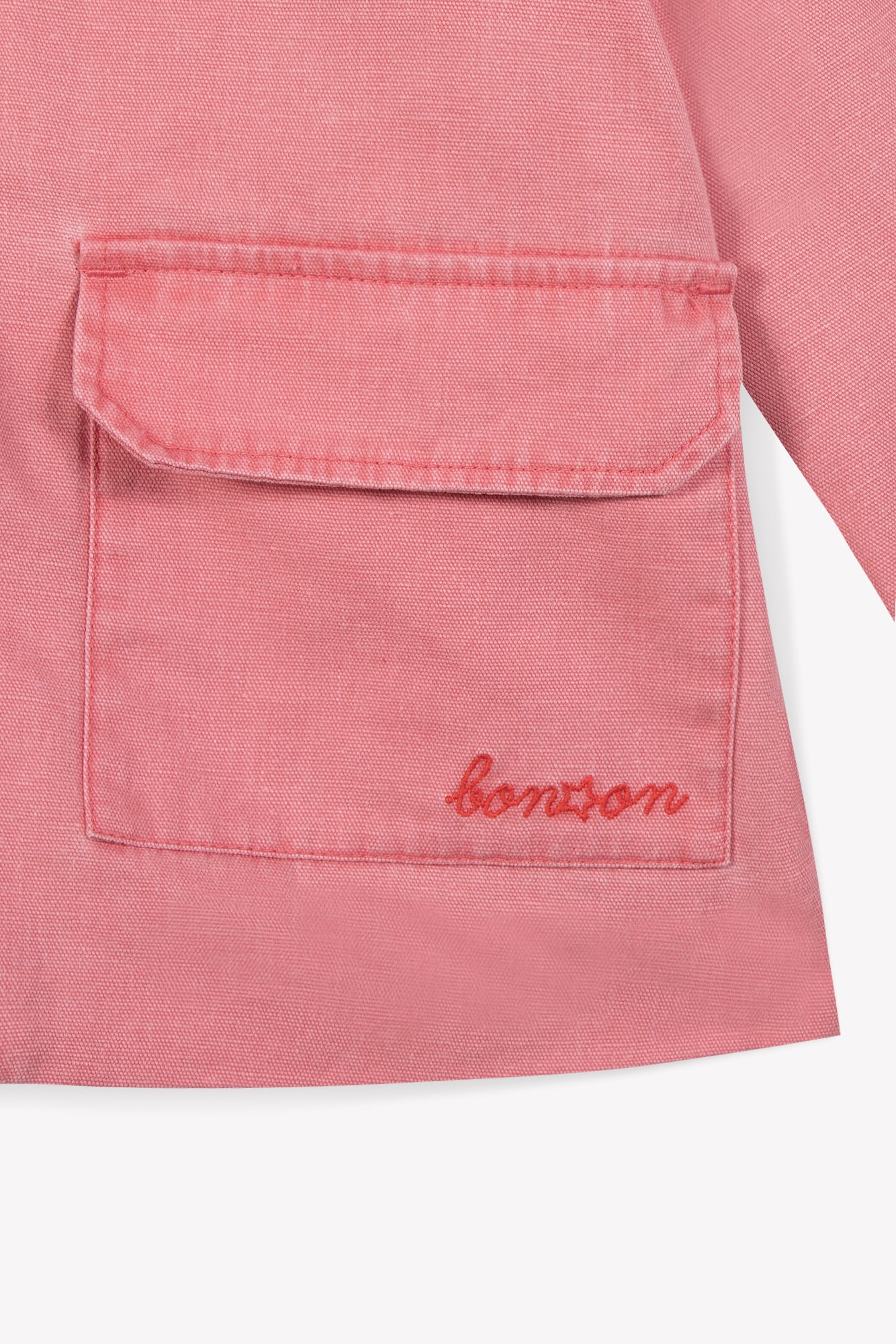 Veste - Ranger rose toile de coton et lin KR