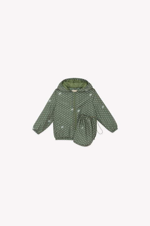 Veste - Flotte vert imprimé étoiles bonton - Image principale