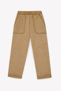 Trousers - itcha Beige cotton canvas and linen