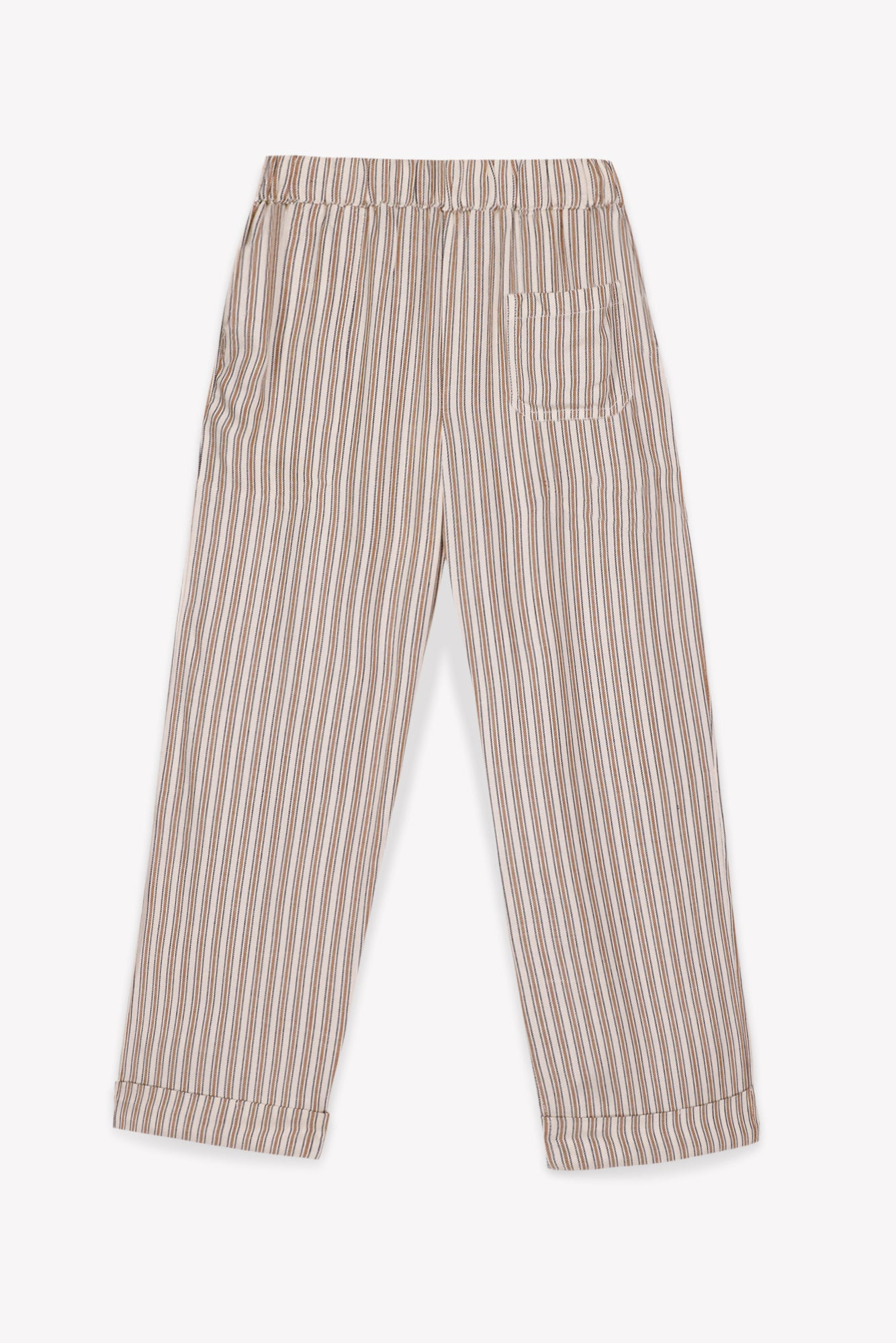 Trousers - ITCHA Brown striped viscose