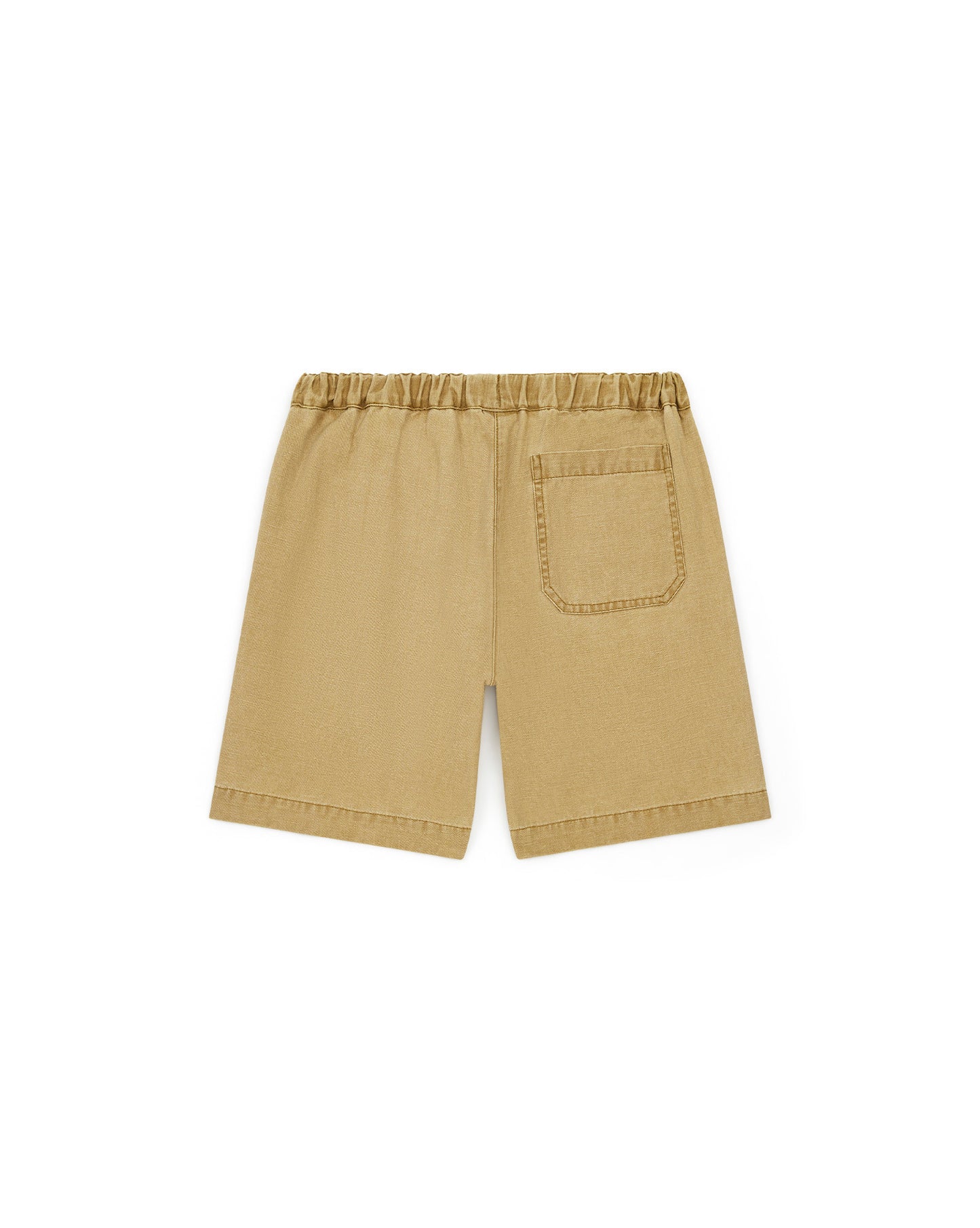 Short - Garry Beige cotton canvas and linen