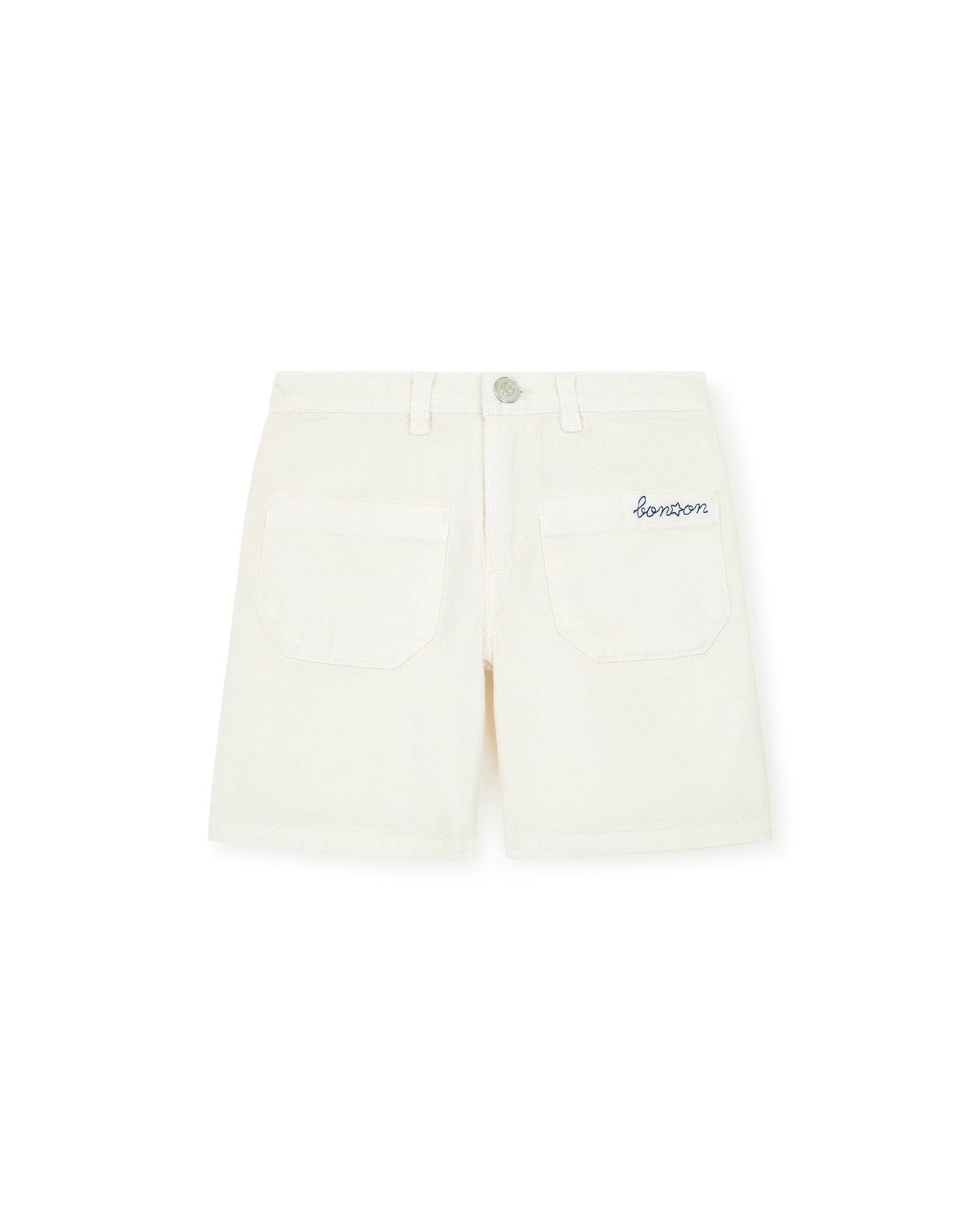 Short - Alberto Ecru  cotton twill