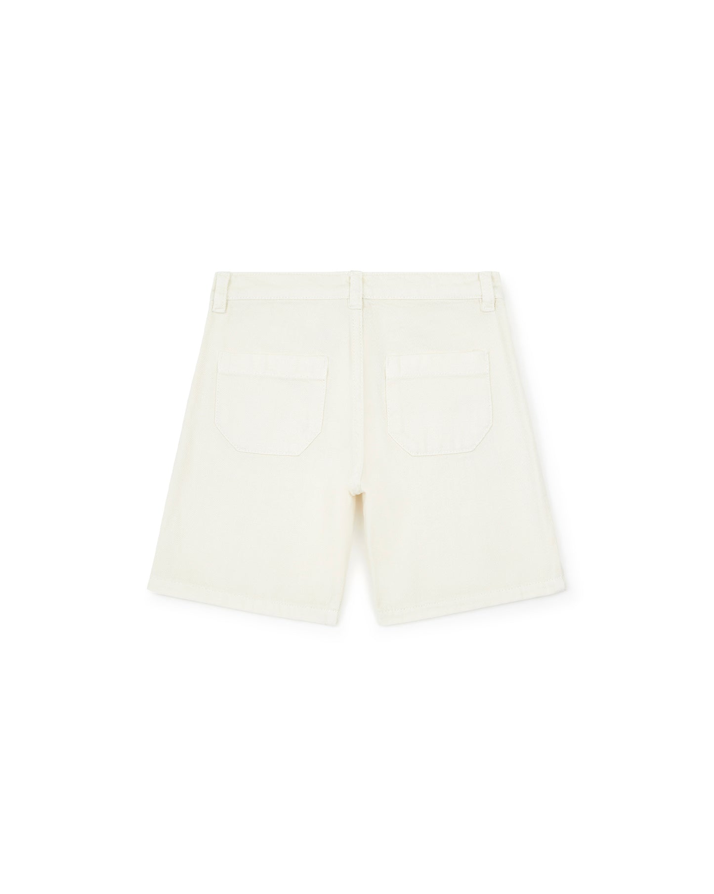 Short - Alberto ecru twill de coton