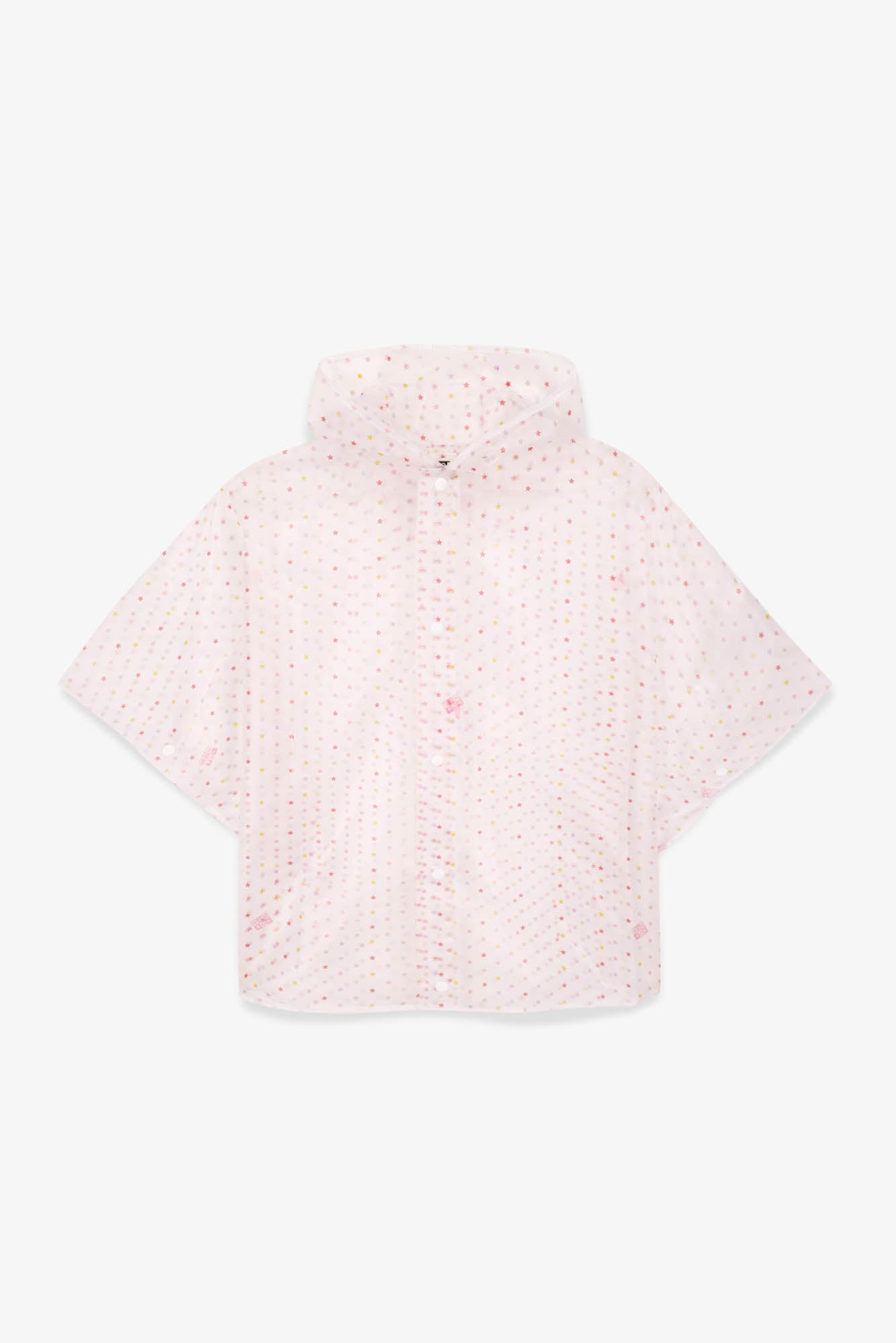 Rain cape - Pink technical PrintE Multi