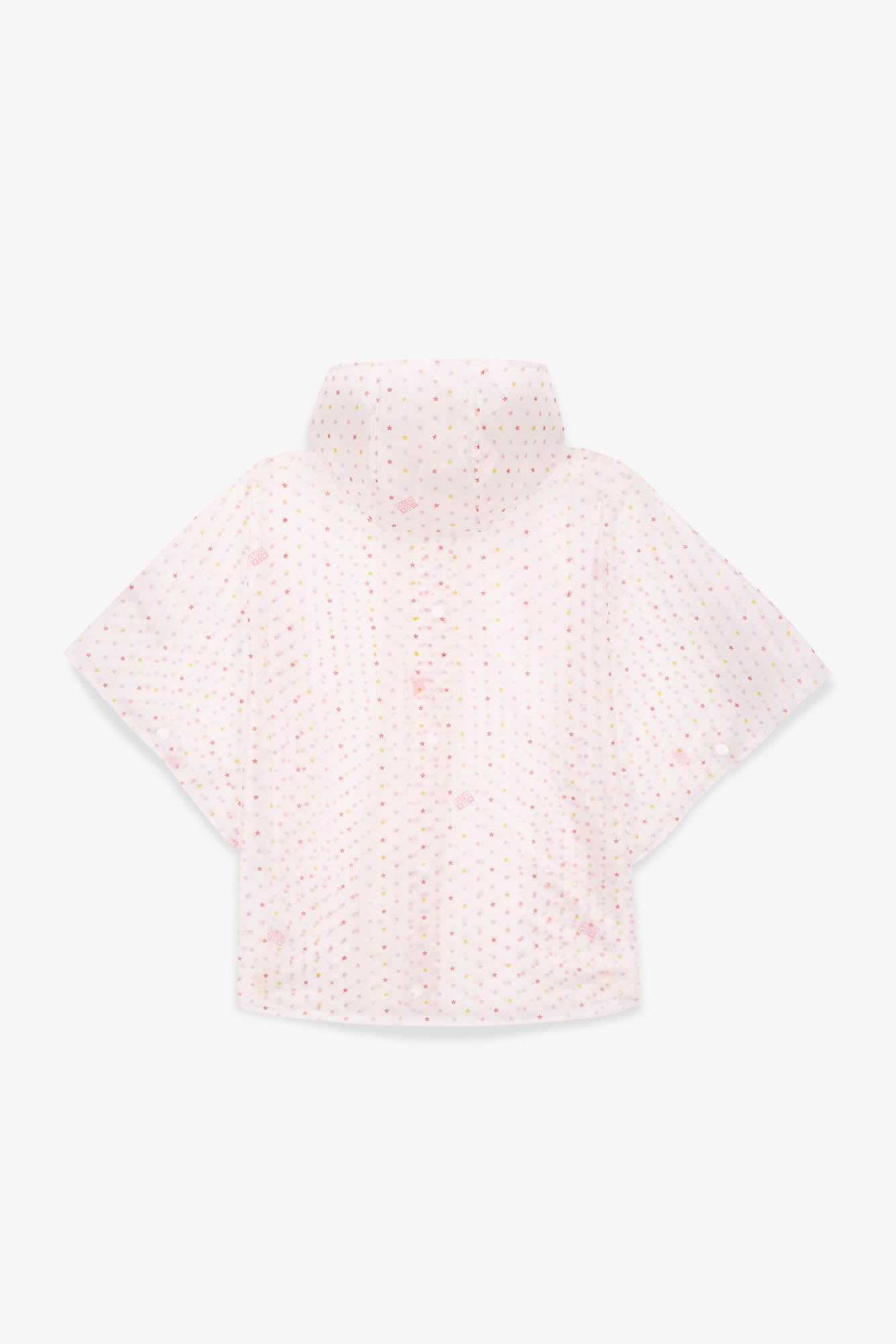 Rain cape - Pink technical PrintE Multi