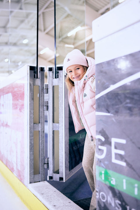 Doudoune - Wof rose clair bonton x pyrenex - Image principale