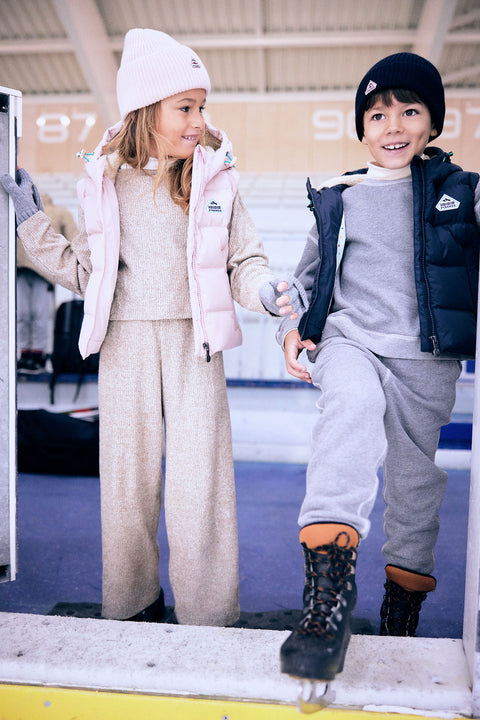 Doudoune - Wof rose clair bonton x pyrenex - Image principale