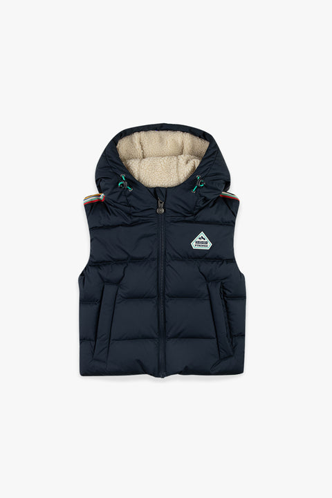 Doudoune - Wof bleu marine bonton x pyrenex - Image principale