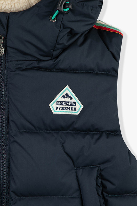 Doudoune - Wof bleu marine bonton x pyrenex - Image principale