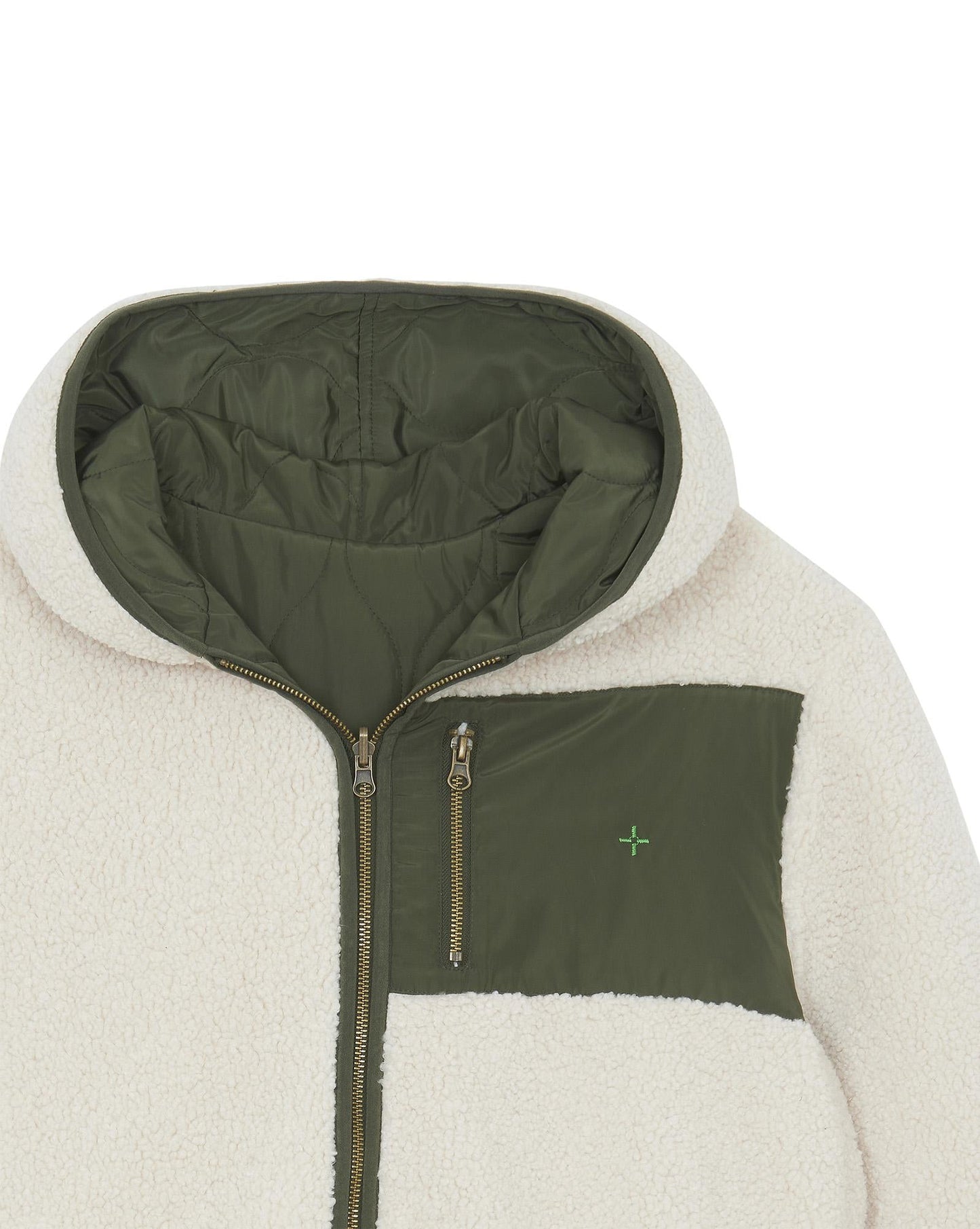 Parka - Green sailor B The Change Bi Material Water-repellent