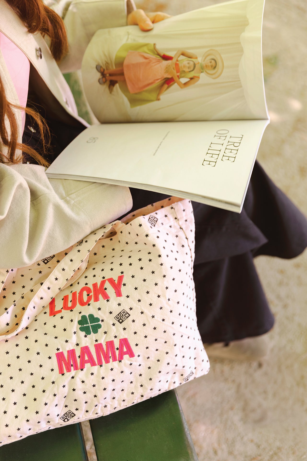 Moyen Cabas - Beth rose Bonton