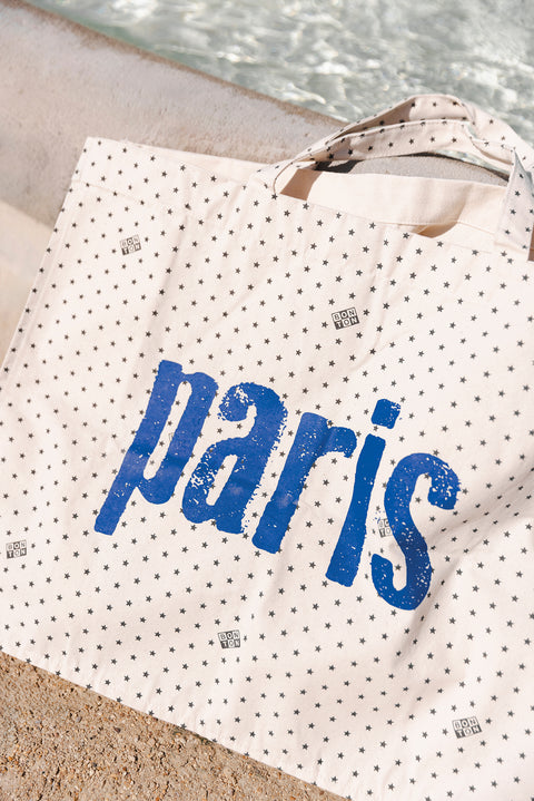 Large shopping bag - Paris Blue - Image principale
