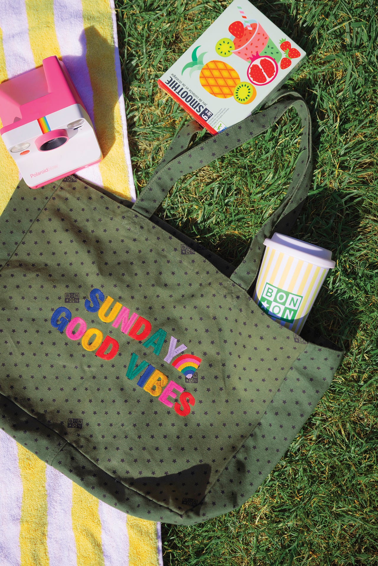 Moyen cabas - Beth dark kaki Bonton