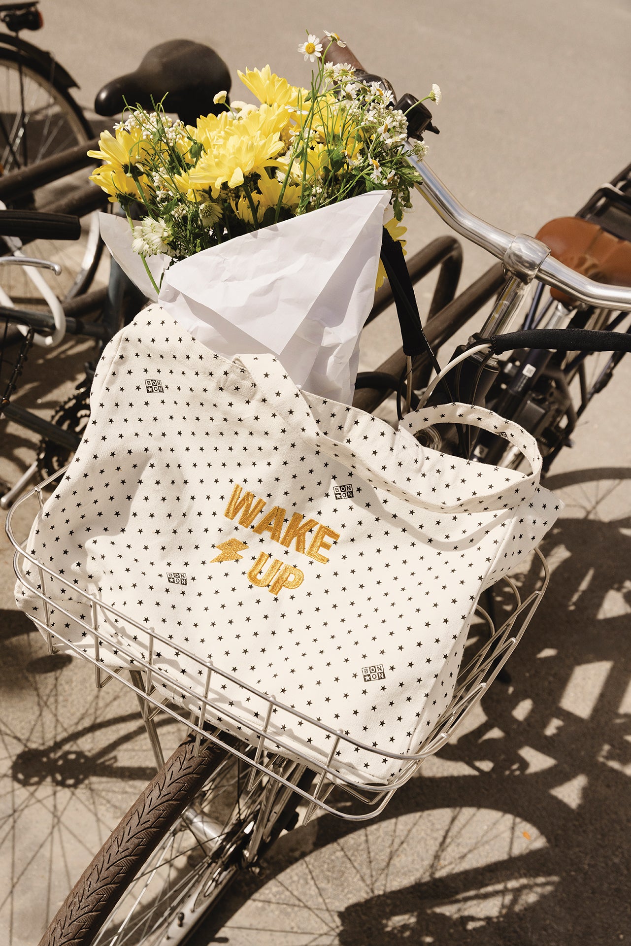 Medium shopping bag - Beth cream bonton