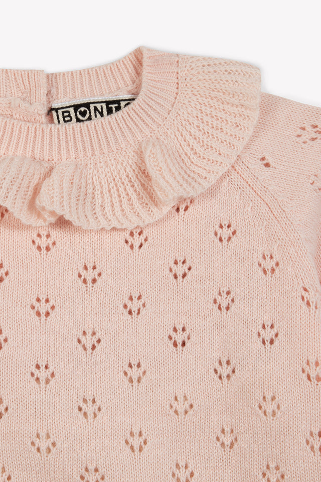 Outfit - Cola Pink Baby Knitwearopenwork cotton - Image alternative