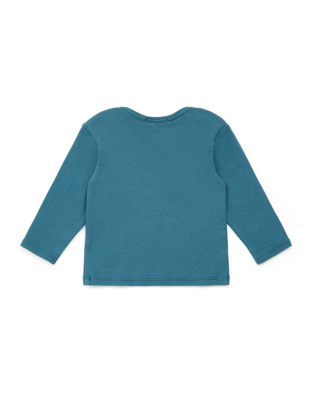 Tee-shirt - Tina bleu Bébé ML 100% coton biologique - Image alternative