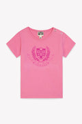 Tee-shirt - Tuba rose Bébé coton organique imprimé