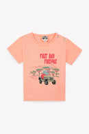 T-shirt - Orange tuba Baby organic cotton Print