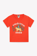 T-shirt - Tuba rouge Bébé coton organique imprimé