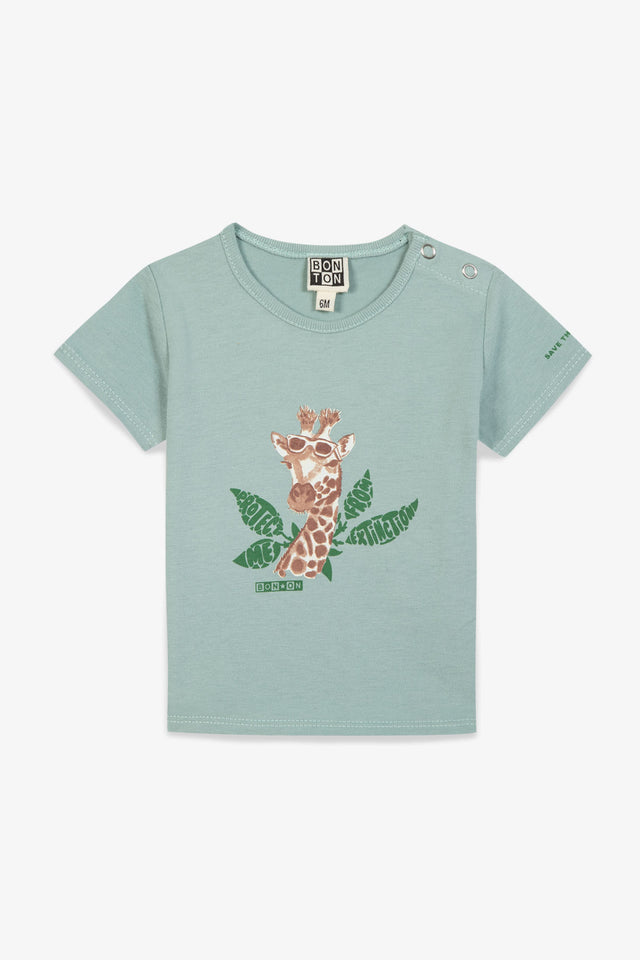 T-shirt - Tuba Green Baby organic cotton Print - Image principale