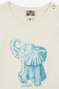 T-shirt - Tuba ecru Baby organic cotton Print