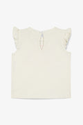 T-shirt - Tika ecru Baby organic cotton Print