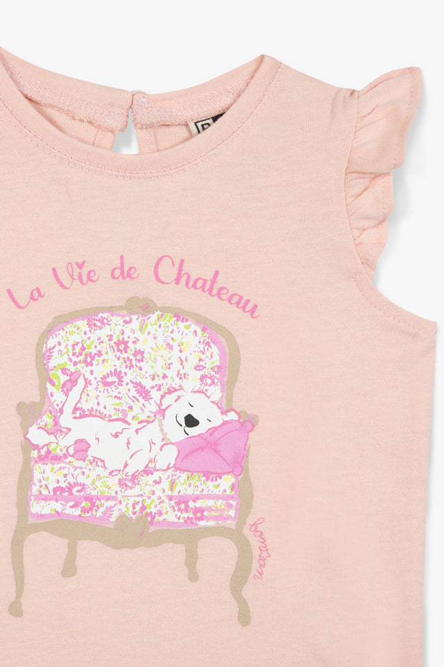 T-shirt - Tika Pink Baby organic cotton Print - Image alternative