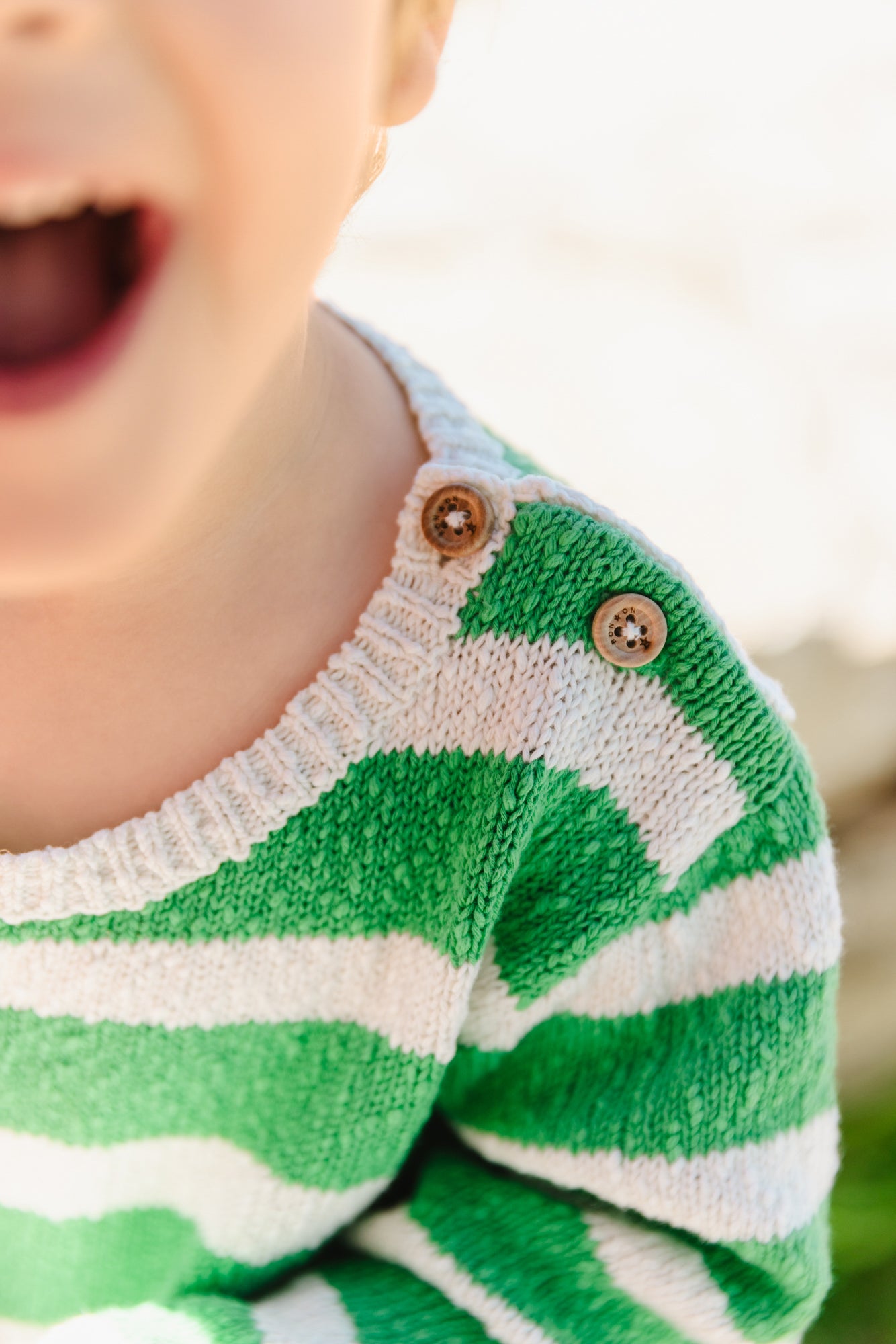 Pull - Marino vert Bébé coton