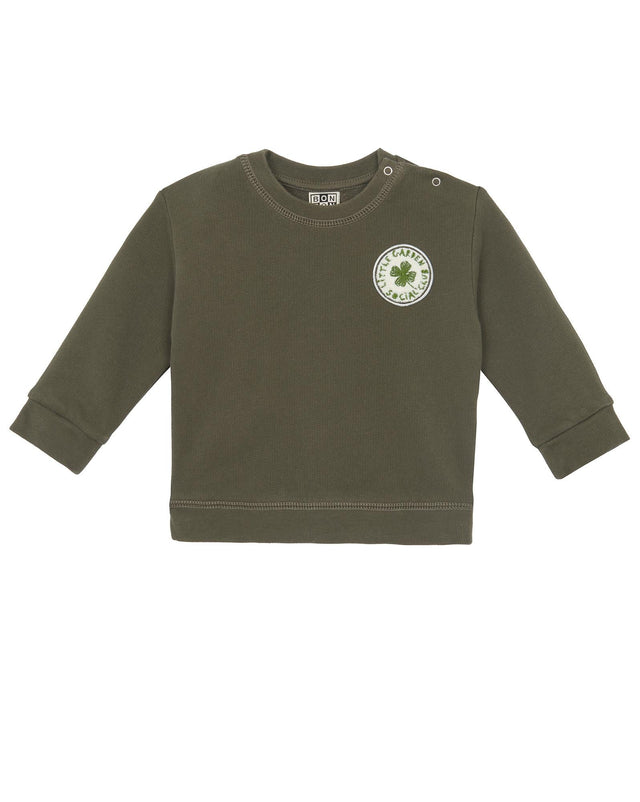 Sweatshirt - badge Green Baby In 100% organic cotton - Image principale