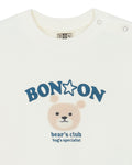 Sweat - Bear beige Bébé en molleton 100% coton biologique