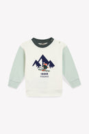 Sweat - Smily bleu clair bonton x pyrenex