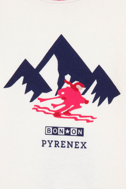 Sweat - Smily rose clair bonton x pyrenex - Image principale