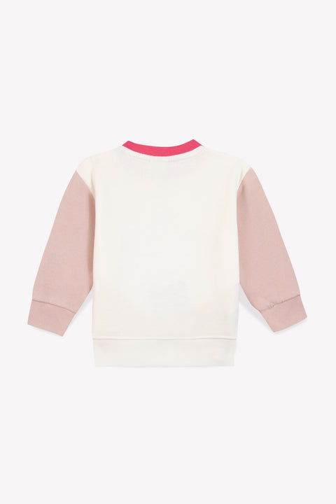 Sweat - Smily rose clair bonton x pyrenex - Image principale