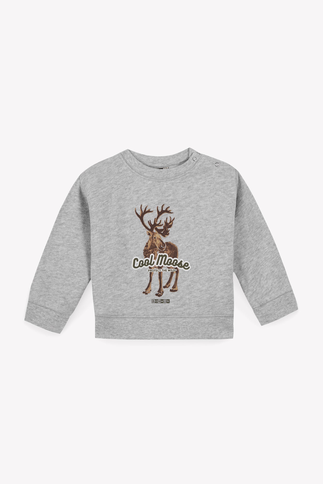 Sweatshirt - Smily Grey China Illustration reindeer