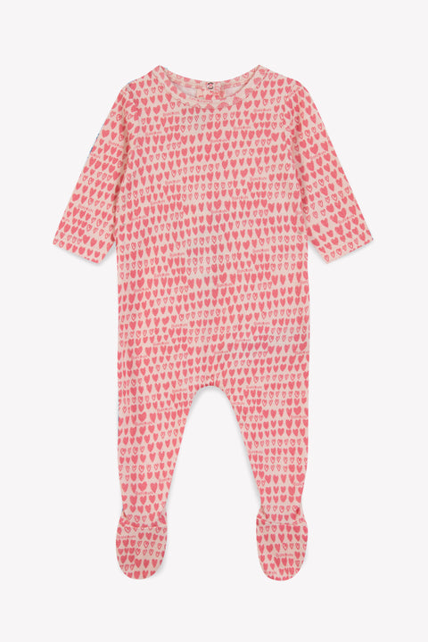 Pyjama - Cœur rose 100% coton organique - Image principale