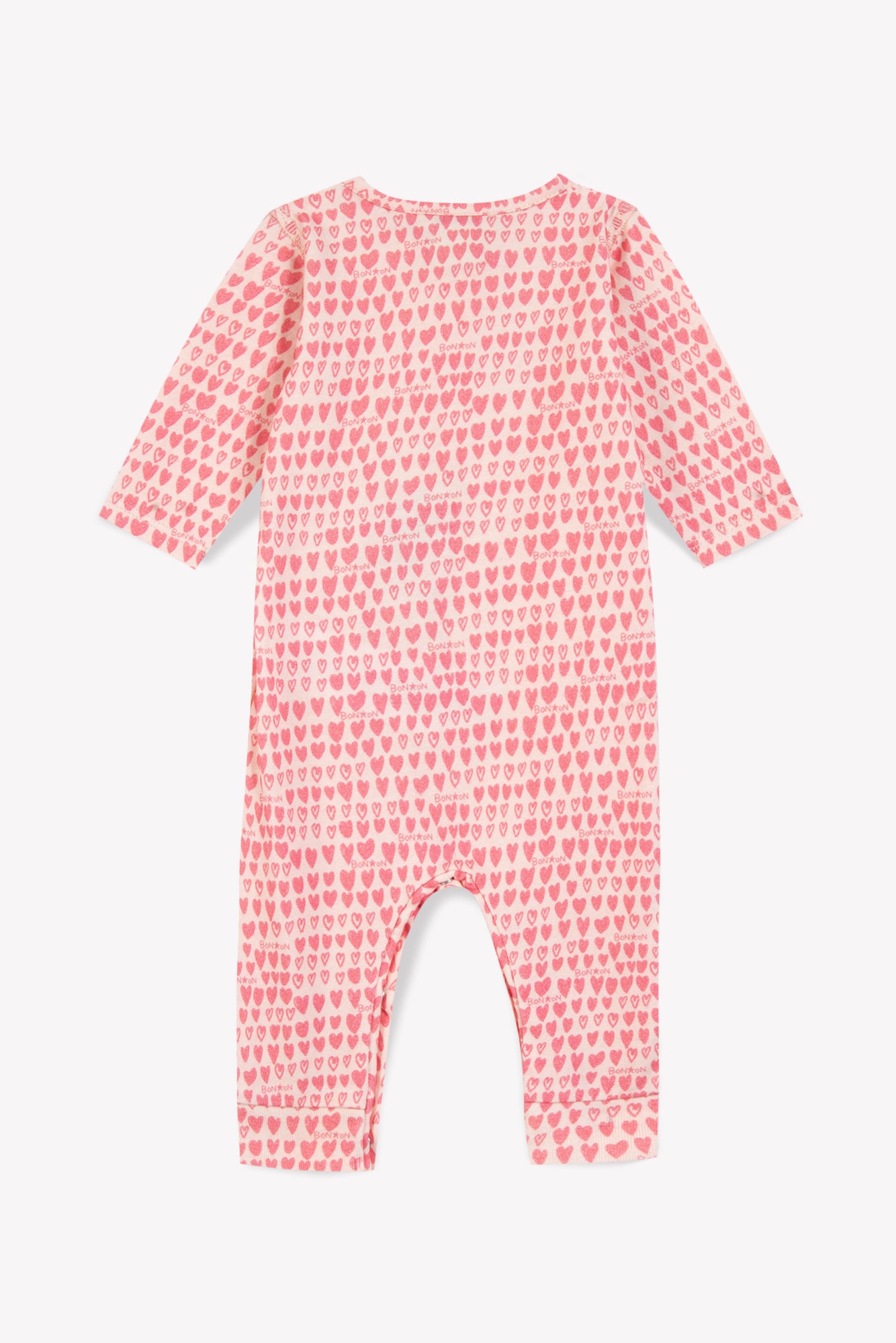 Pyjama - Rose imprimé coeur