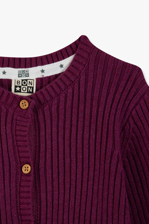 Cardigan - Violet - Image principale