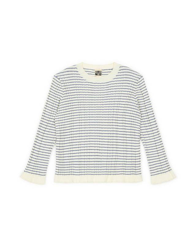 Sweater - Girly Blue stripe - Image principale
