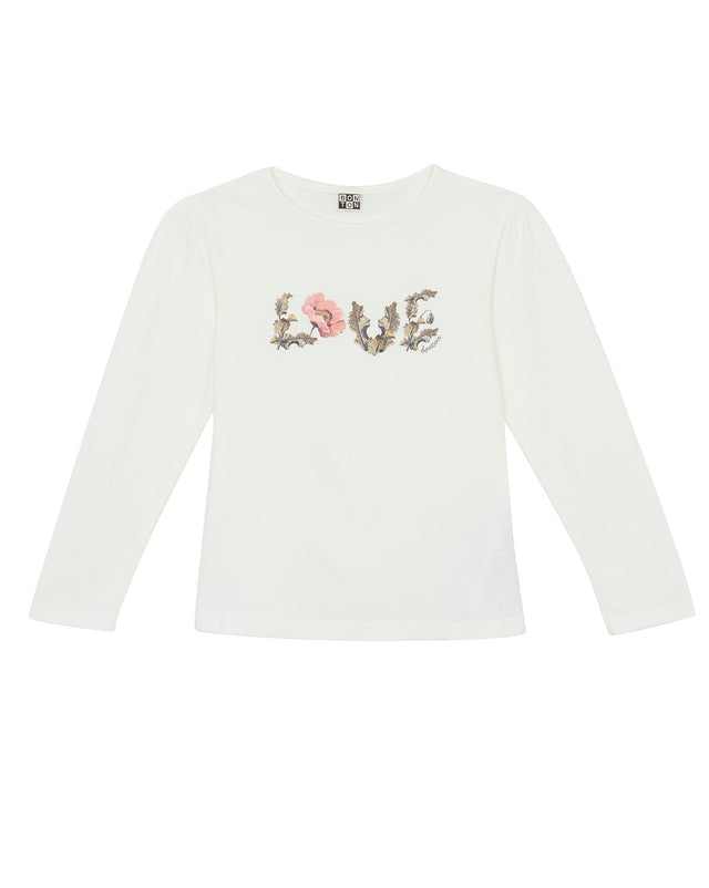 T -shirt - Love Beige in 100% cotton - Image principale