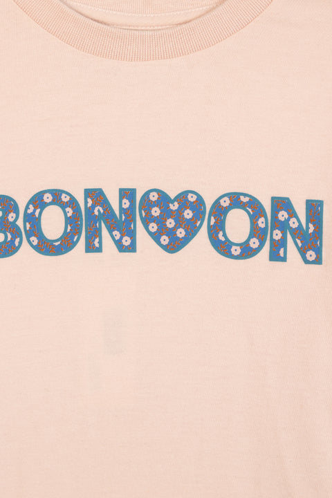 T-shirt - Titty rose clair bonton - Image principale