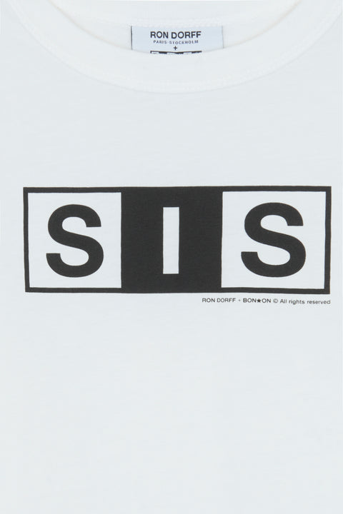 T-shirt - Tubo Sis écru coton BONTON + RON DORFF - Image principale