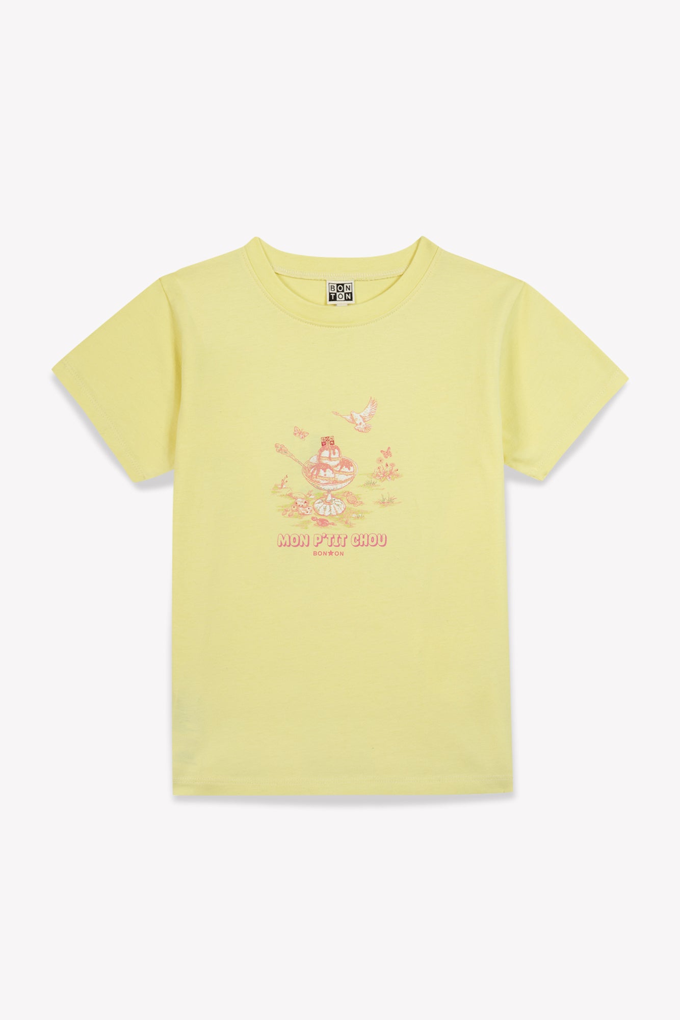 T-shirt - Tubo Yellow organic cotton